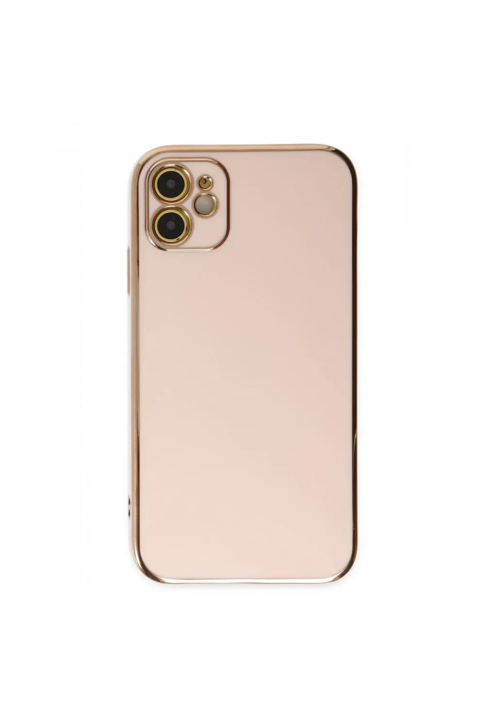 Apple iPhone 12 Kılıf Volet Silikon - Pembe