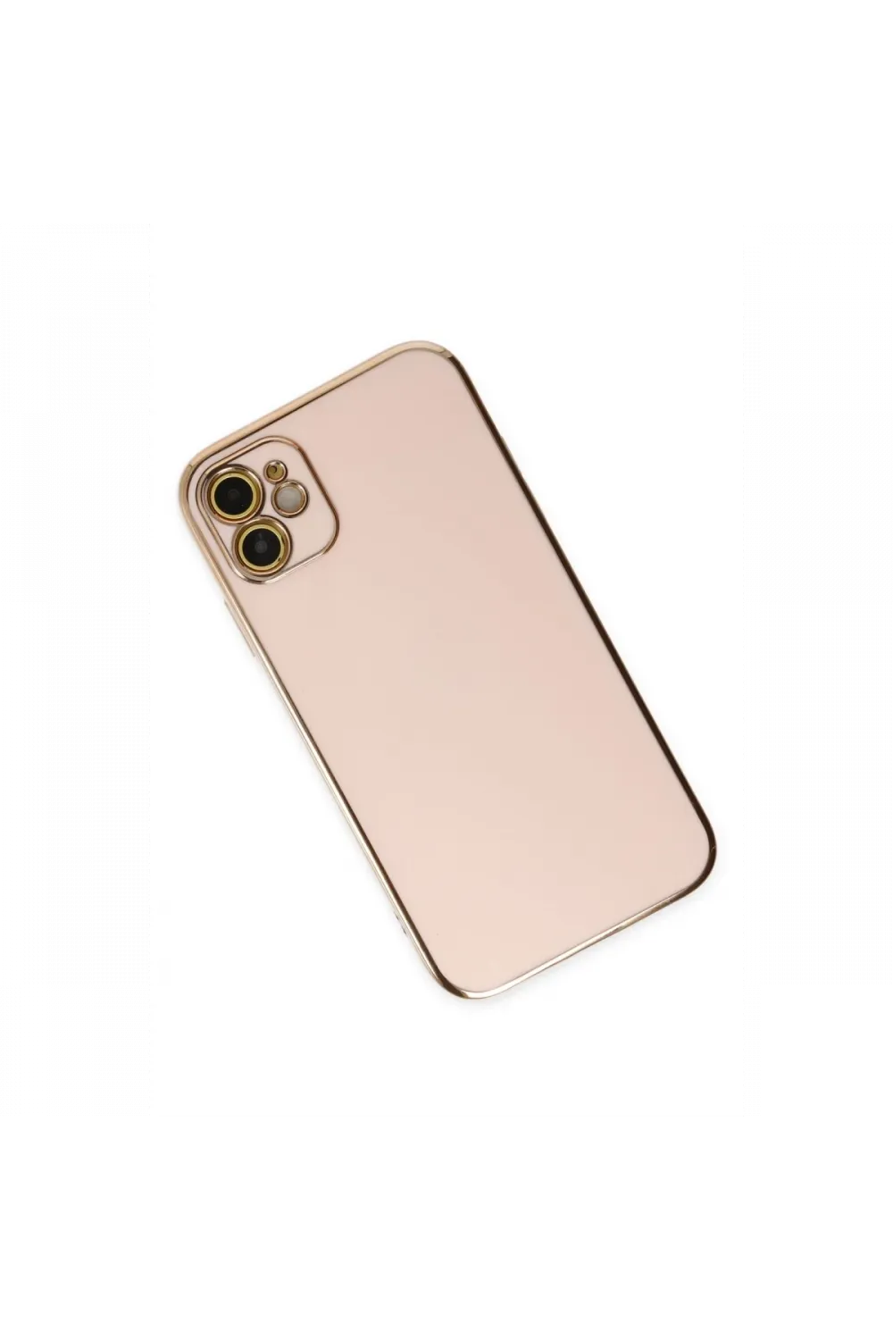 Apple iPhone 12 Kılıf Volet Silikon - Pembe
