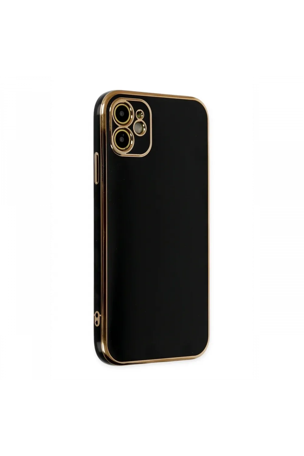 Apple iPhone 12 Kılıf Volet Silikon - Siyah