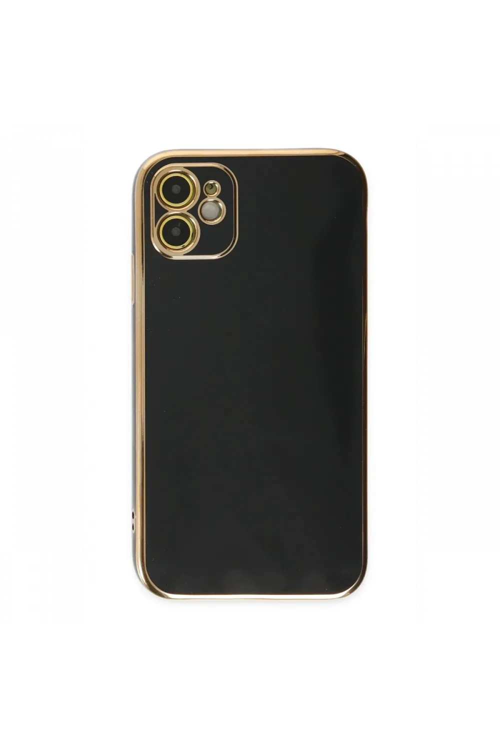 Apple iPhone 12 Kılıf Volet Silikon - Siyah