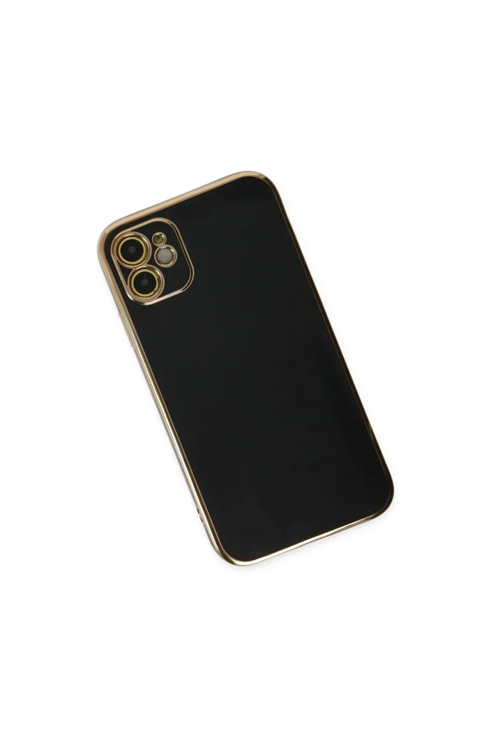 Apple iPhone 12 Kılıf Volet Silikon - Siyah