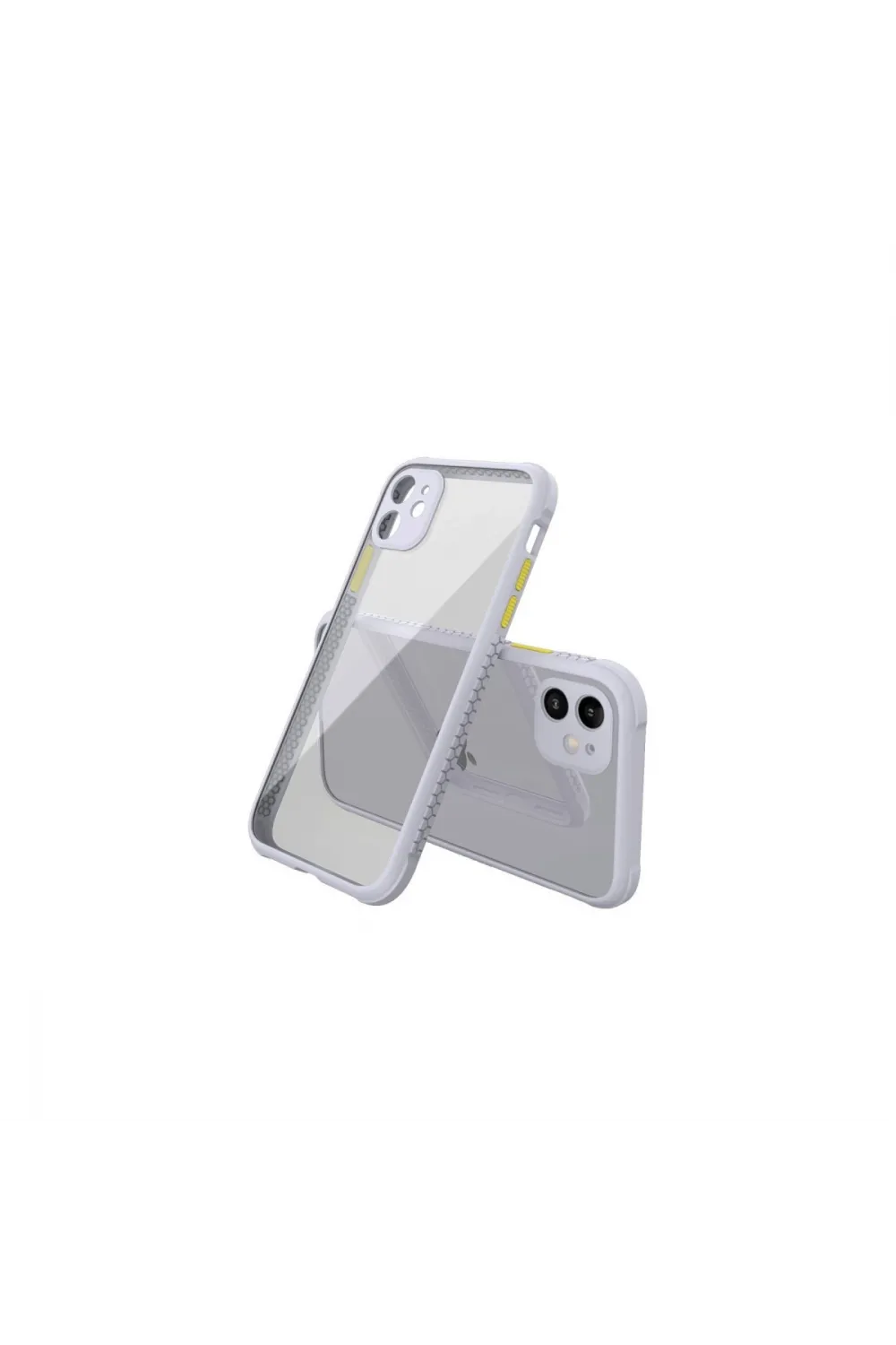 Apple İphone 12 Mini Kılıf Miami Şeffaf Silikon - Lila