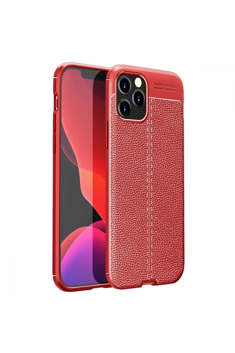 Apple İphone 12 Pro Kılıf Auto Focus Kapak - Kırmızı