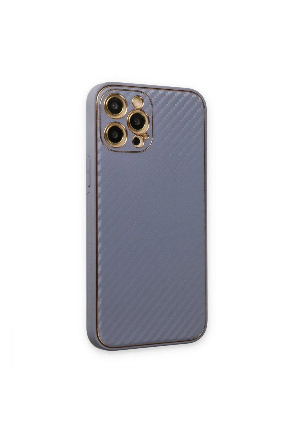 Apple İphone 12 Pro Kılıf Coco Karbon Silikon - Gri