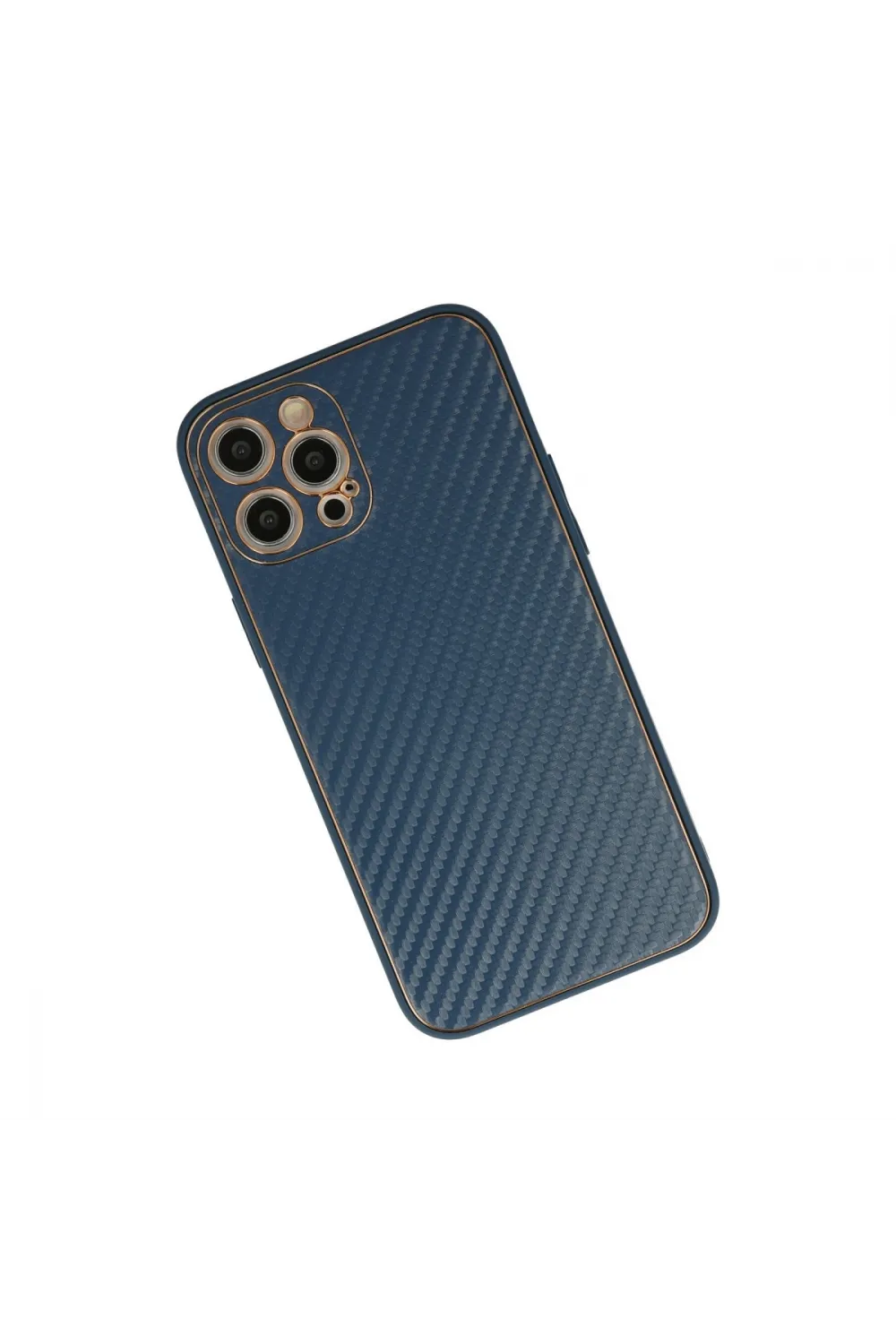 Apple İphone 12 Pro Kılıf Coco Karbon Silikon - Mavi