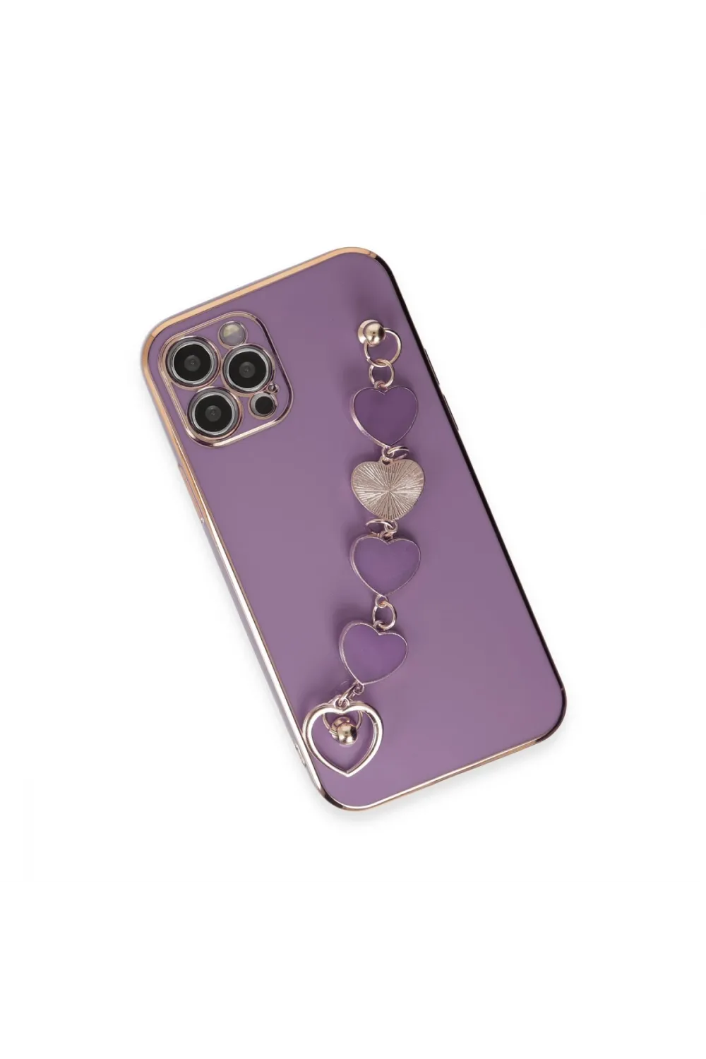 Apple İphone 12 Pro Kılıf Esila Silikon - Mor