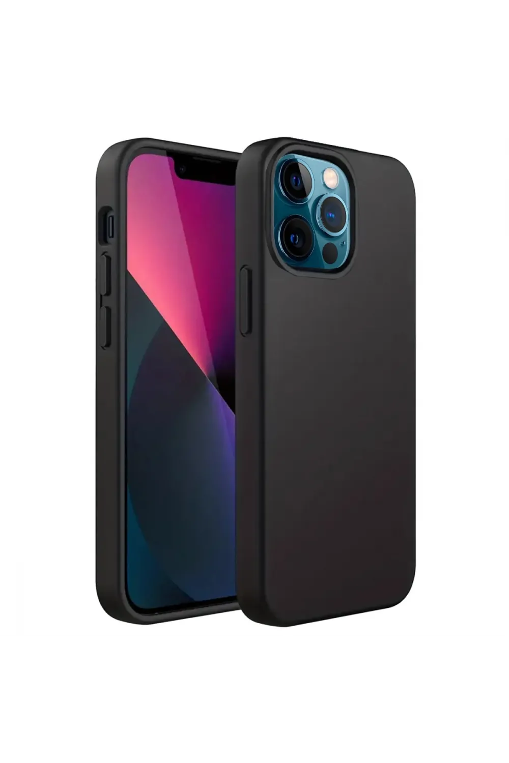 Apple İphone 12 Pro Kılıf First Silikon - Siyah