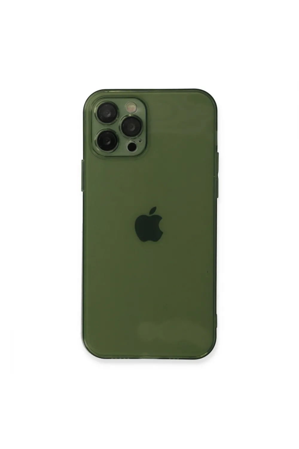 Apple İphone 12 Pro Kılıf Fly Lens Silikon - Yeşil