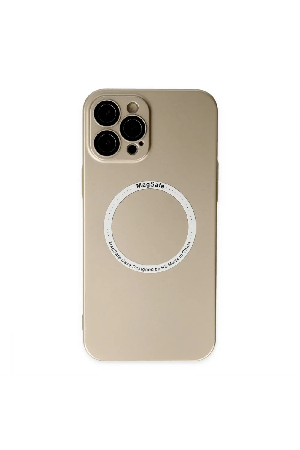 Apple İphone 12 Pro Kılıf Jack Magneticsafe Lens Silikon - Gold