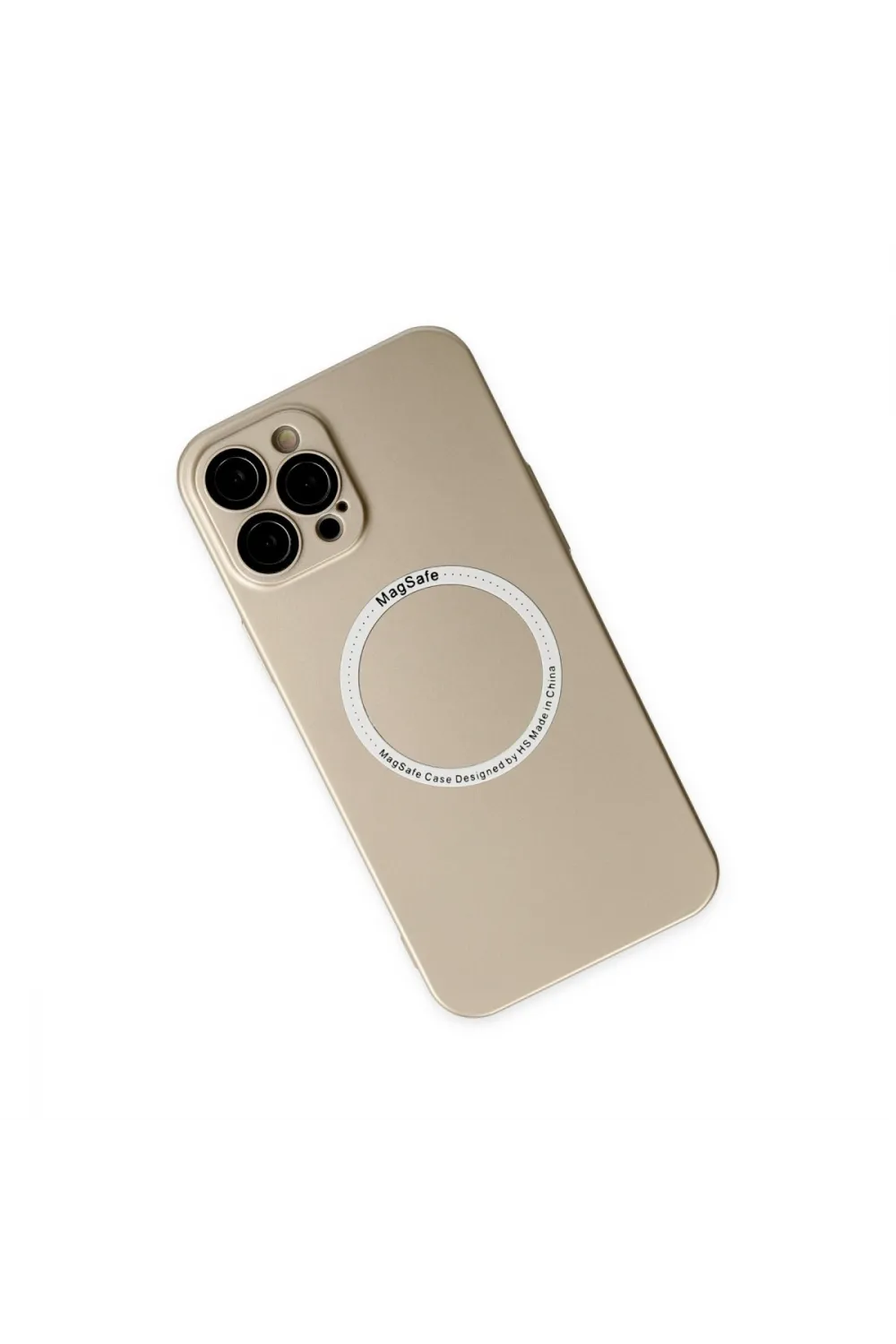 Apple İphone 12 Pro Kılıf Jack Magneticsafe Lens Silikon - Gold