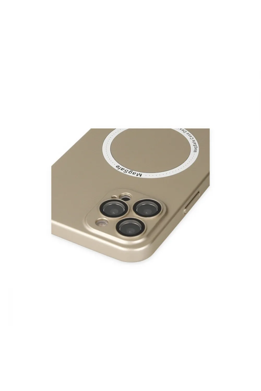 Apple İphone 12 Pro Kılıf Jack Magneticsafe Lens Silikon - Gold
