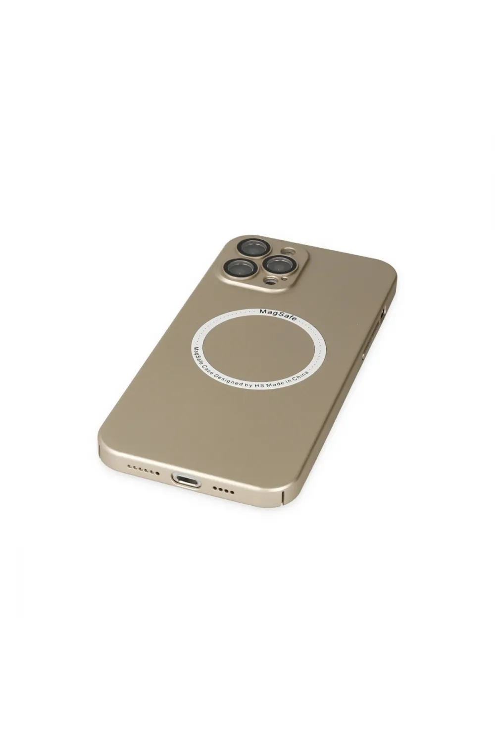 Apple İphone 12 Pro Kılıf Jack Magneticsafe Lens Silikon - Gold