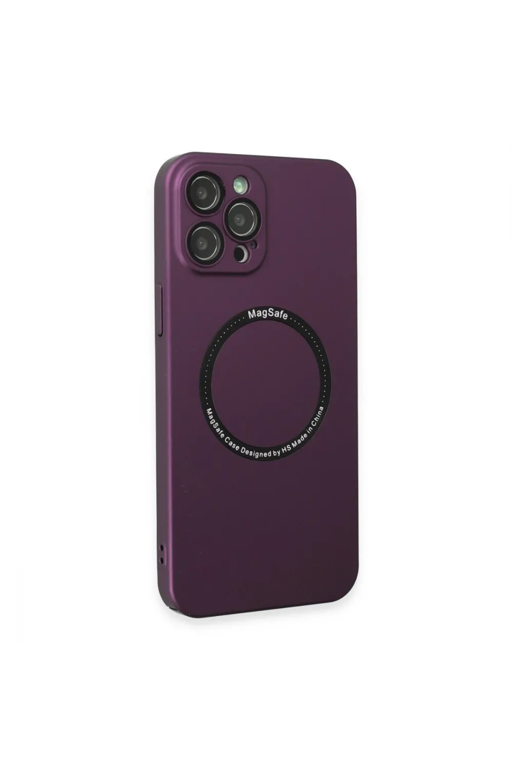Apple İphone 12 Pro Kılıf Jack Magneticsafe Lens Silikon - Mürdüm