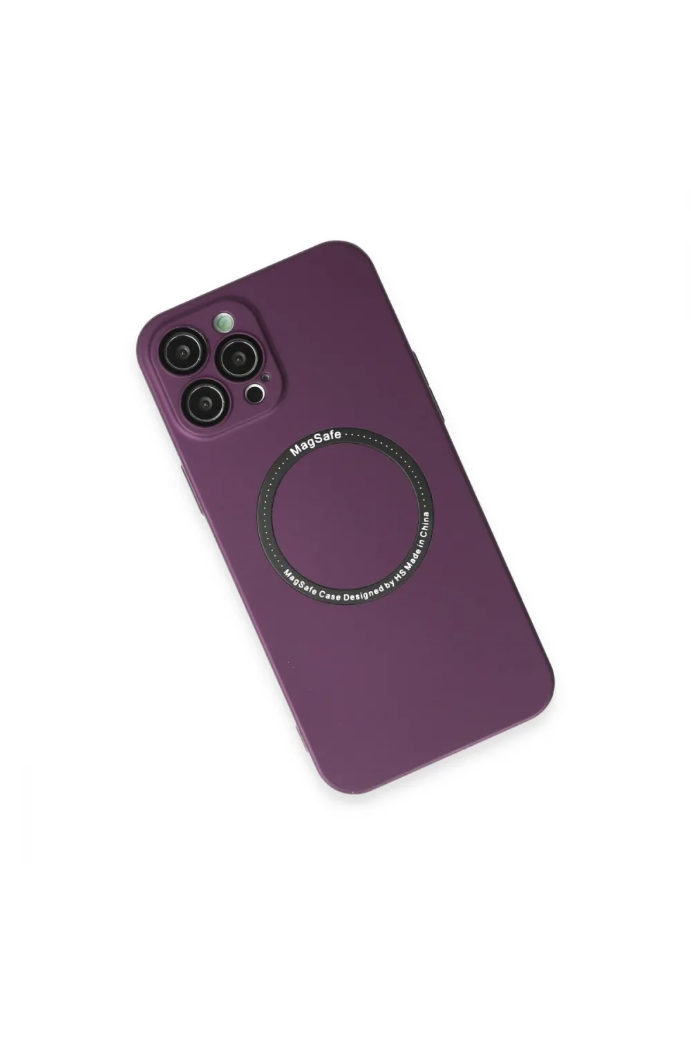 Apple İphone 12 Pro Kılıf Jack Magneticsafe Lens Silikon - Mürdüm