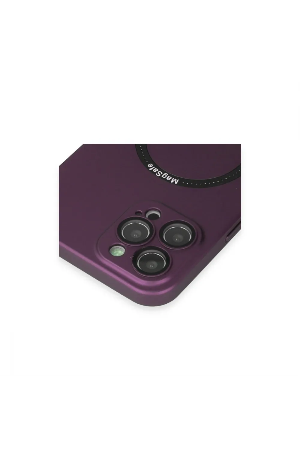 Apple İphone 12 Pro Kılıf Jack Magneticsafe Lens Silikon - Mürdüm
