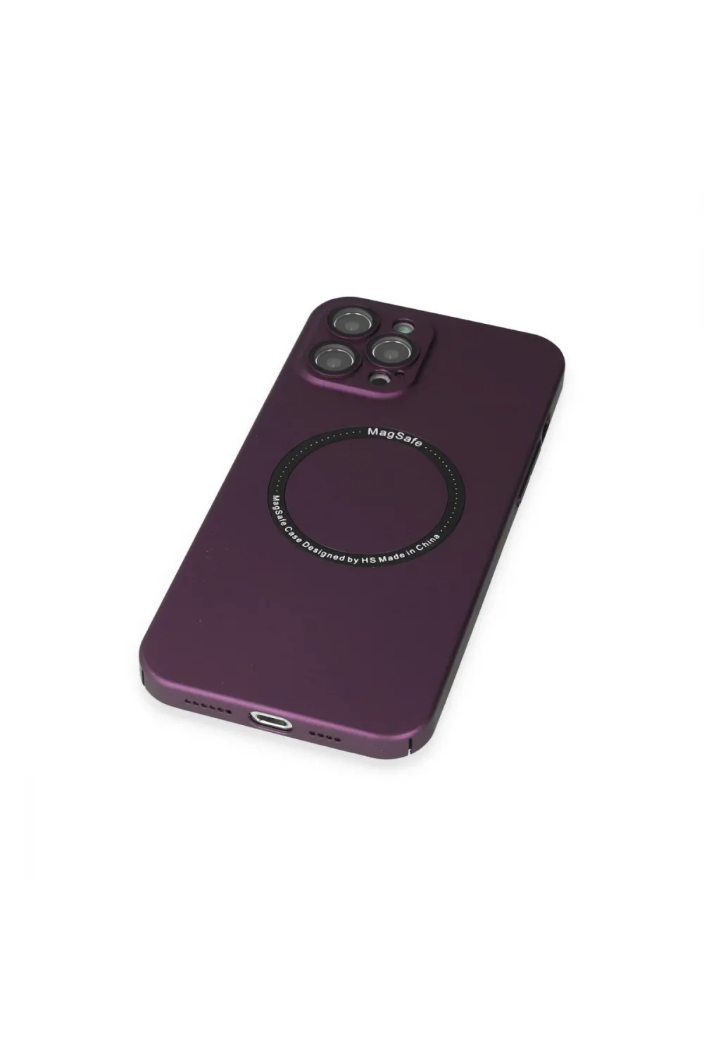 Apple İphone 12 Pro Kılıf Jack Magneticsafe Lens Silikon - Mürdüm
