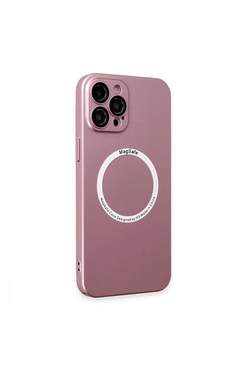 Apple İphone 12 Pro Kılıf Jack Magneticsafe Lens Silikon - Rose Gold