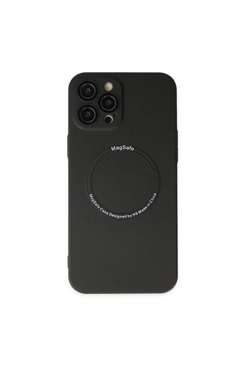 Apple İphone 12 Pro Kılıf Jack Magneticsafe Lens Silikon - Siyah