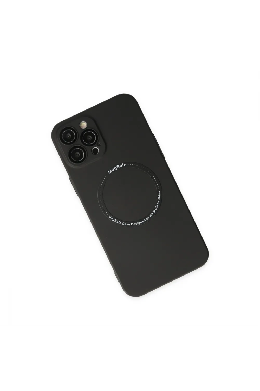 Apple İphone 12 Pro Kılıf Jack Magneticsafe Lens Silikon - Siyah