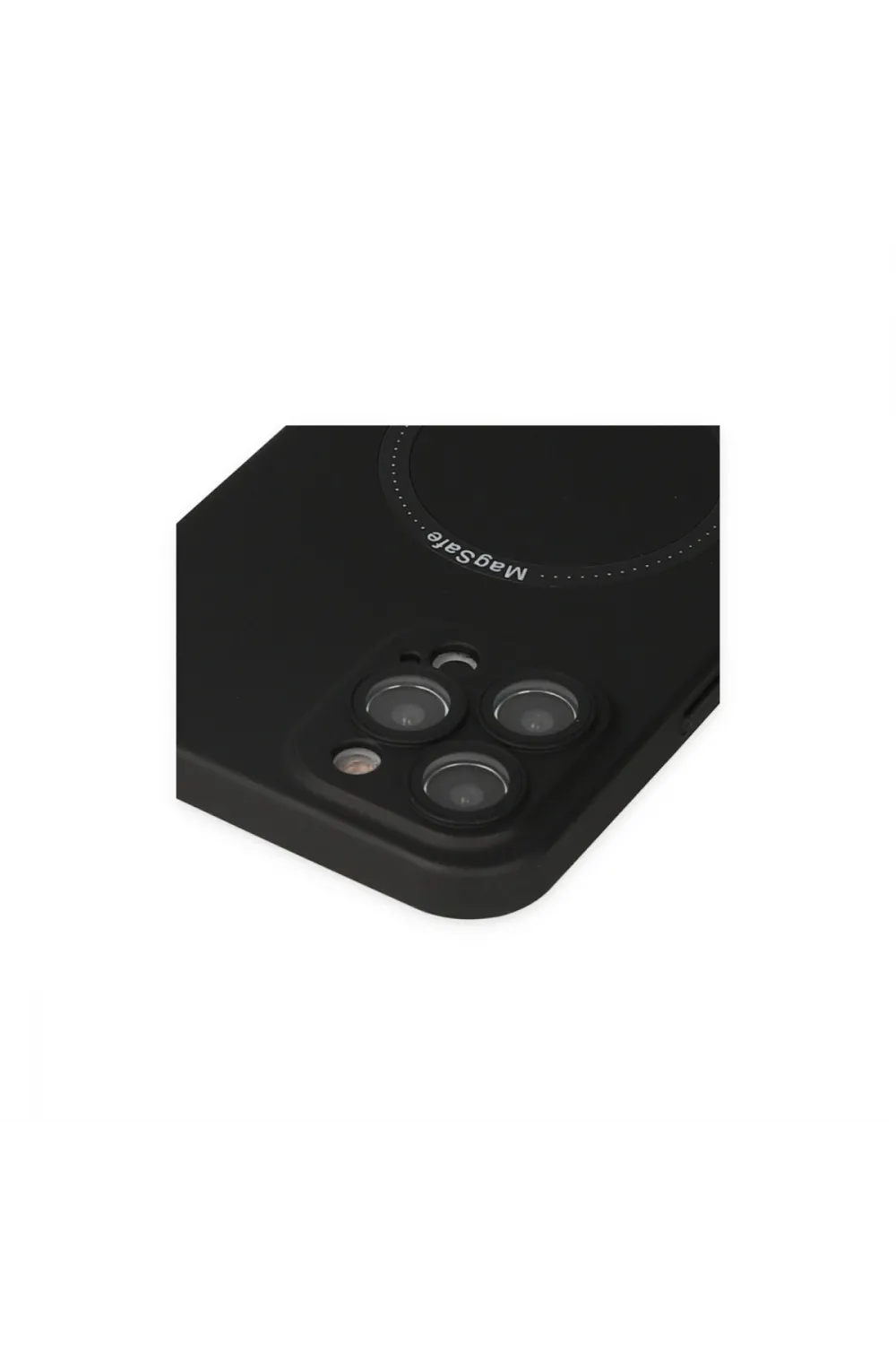 Apple İphone 12 Pro Kılıf Jack Magneticsafe Lens Silikon - Siyah