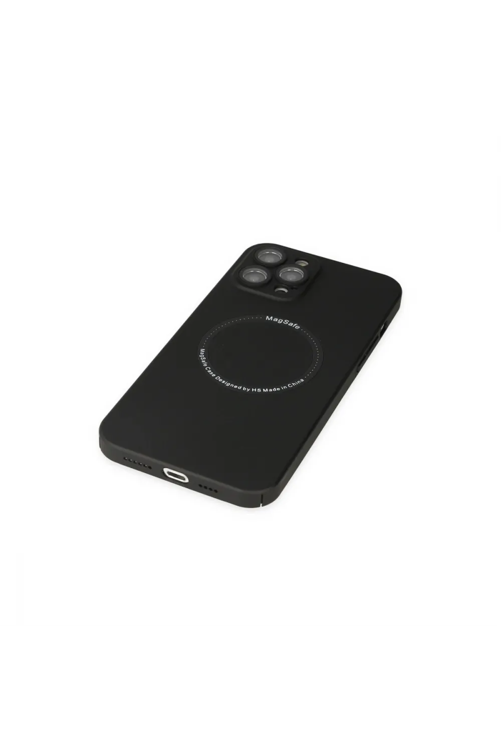 Apple İphone 12 Pro Kılıf Jack Magneticsafe Lens Silikon - Siyah