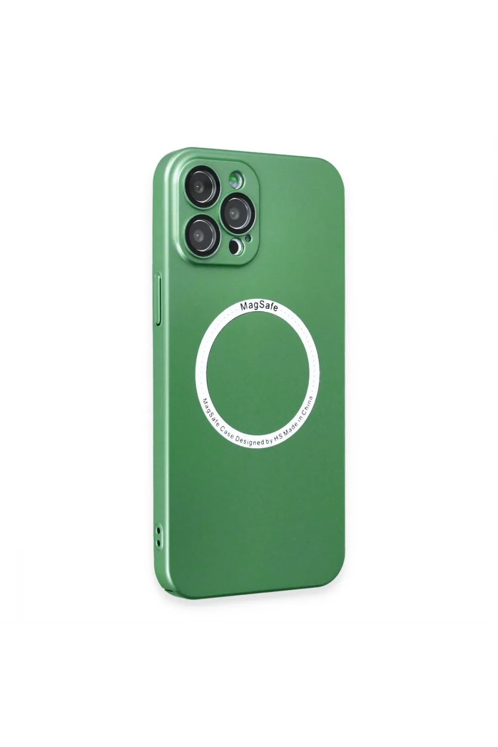 Apple İphone 12 Pro Kılıf Jack Magneticsafe Lens Silikon - Yeşil