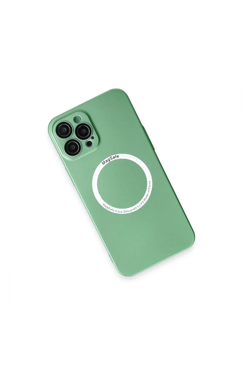 Apple İphone 12 Pro Kılıf Jack Magneticsafe Lens Silikon - Yeşil