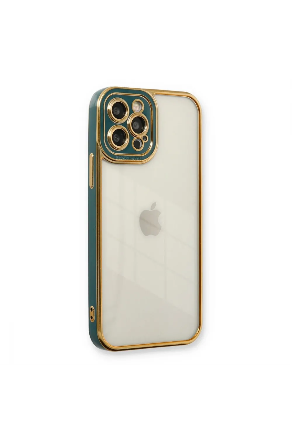 Apple İphone 12 Pro Kılıf Liva Lens Silikon - Yeşil