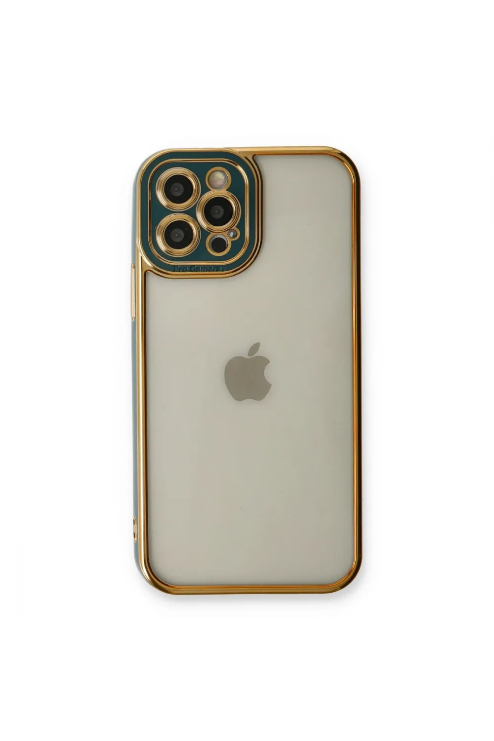 Apple İphone 12 Pro Kılıf Liva Lens Silikon - Yeşil