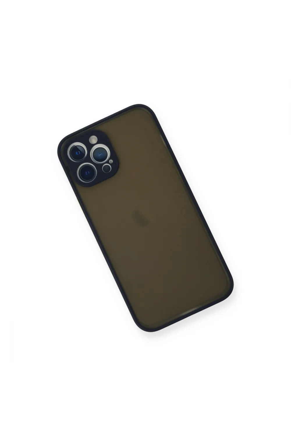 Apple İphone 12 Pro Kılıf Montreal Silikon Kapak - Lacivert