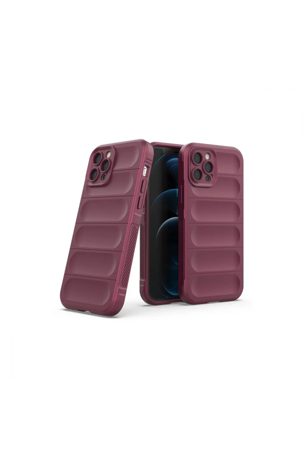 Apple İphone 12 Pro Kılıf Optimum Silikon - Bordo
