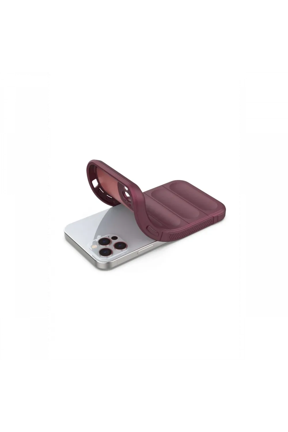 Apple iPhone 12 Pro Kılıf Optimum Silikon - Bordo