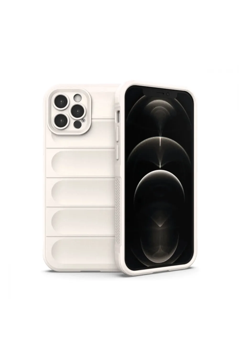 Apple İphone 12 Pro Kılıf Optimum Silikon - Krem