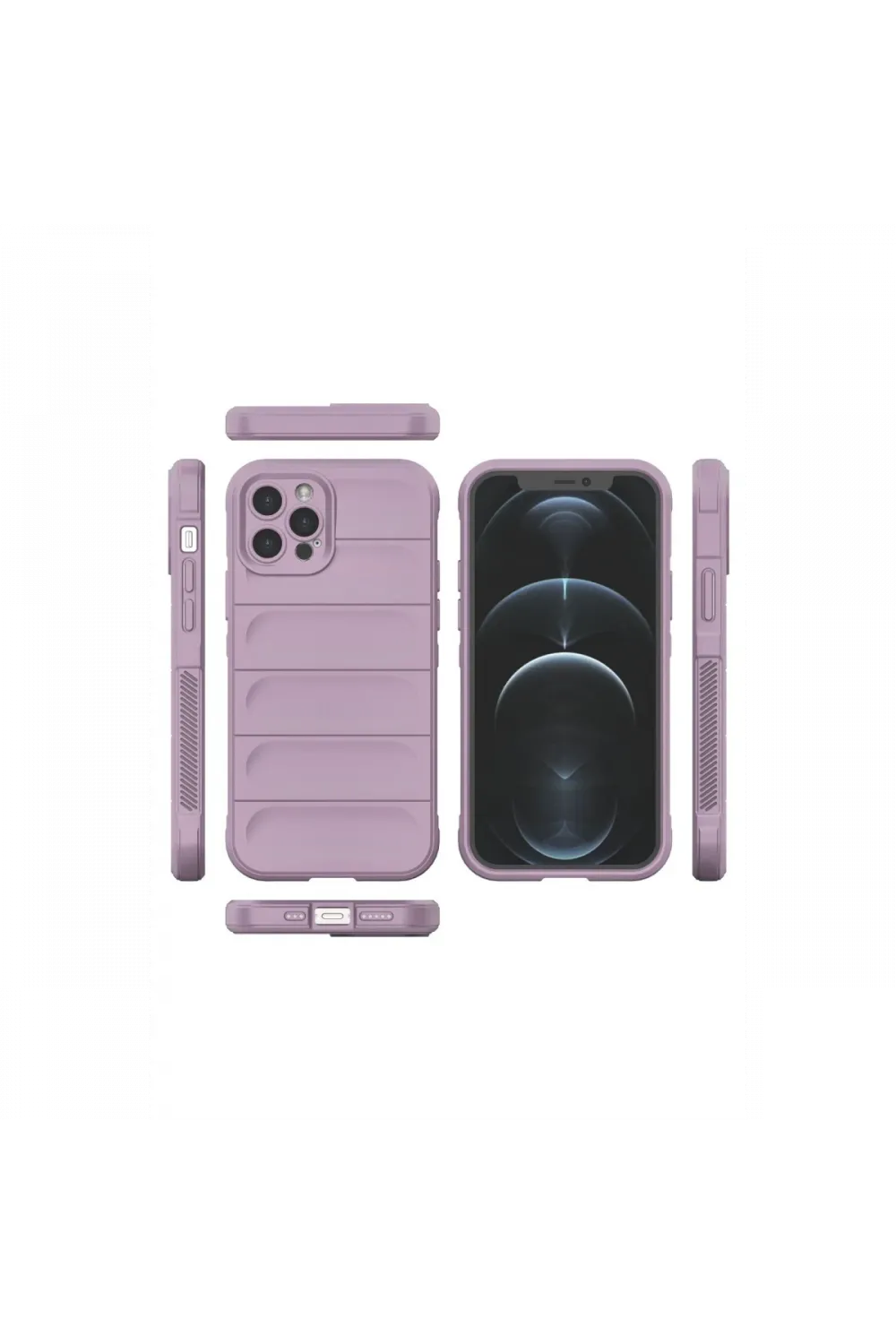 Apple iPhone 12 Pro Kılıf Optimum Silikon - Mor