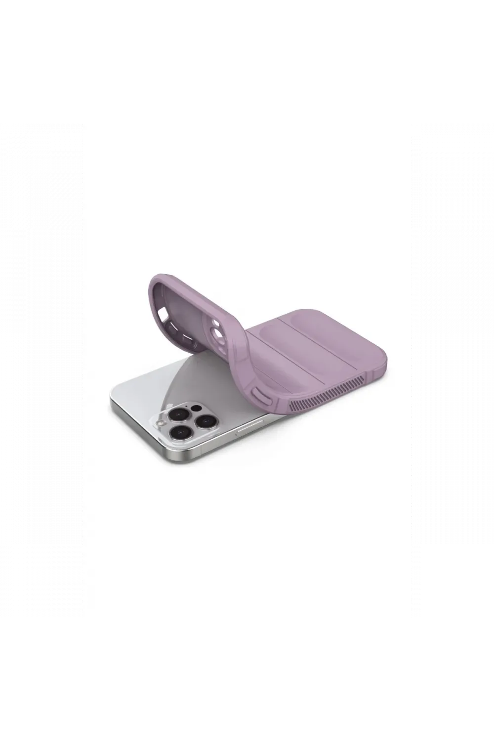 Apple iPhone 12 Pro Kılıf Optimum Silikon - Mor