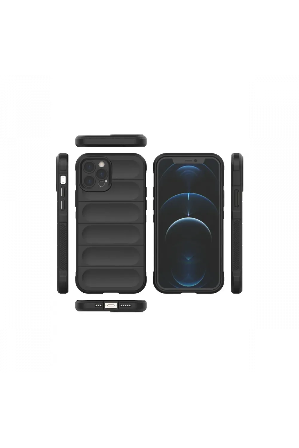 Apple iPhone 12 Pro Kılıf Optimum Silikon - Siyah
