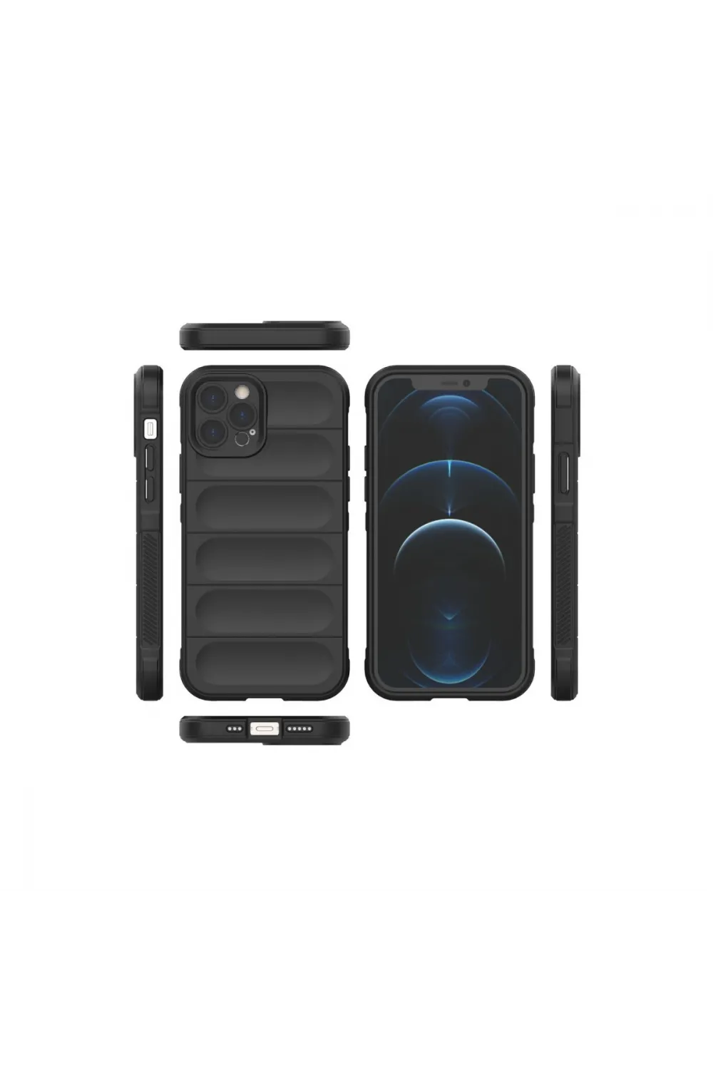 Apple İphone 12 Pro Kılıf Optimum Silikon - Siyah