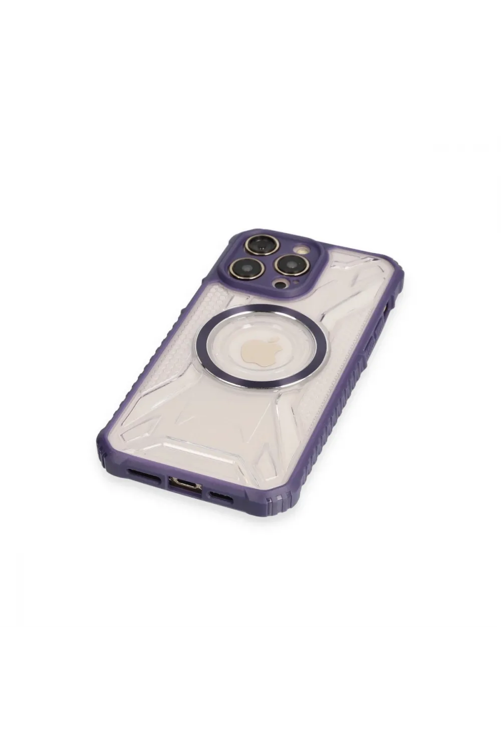 Apple İphone 12 Pro Kılıf Prag Magneticsafe Kapak - Derin Mor