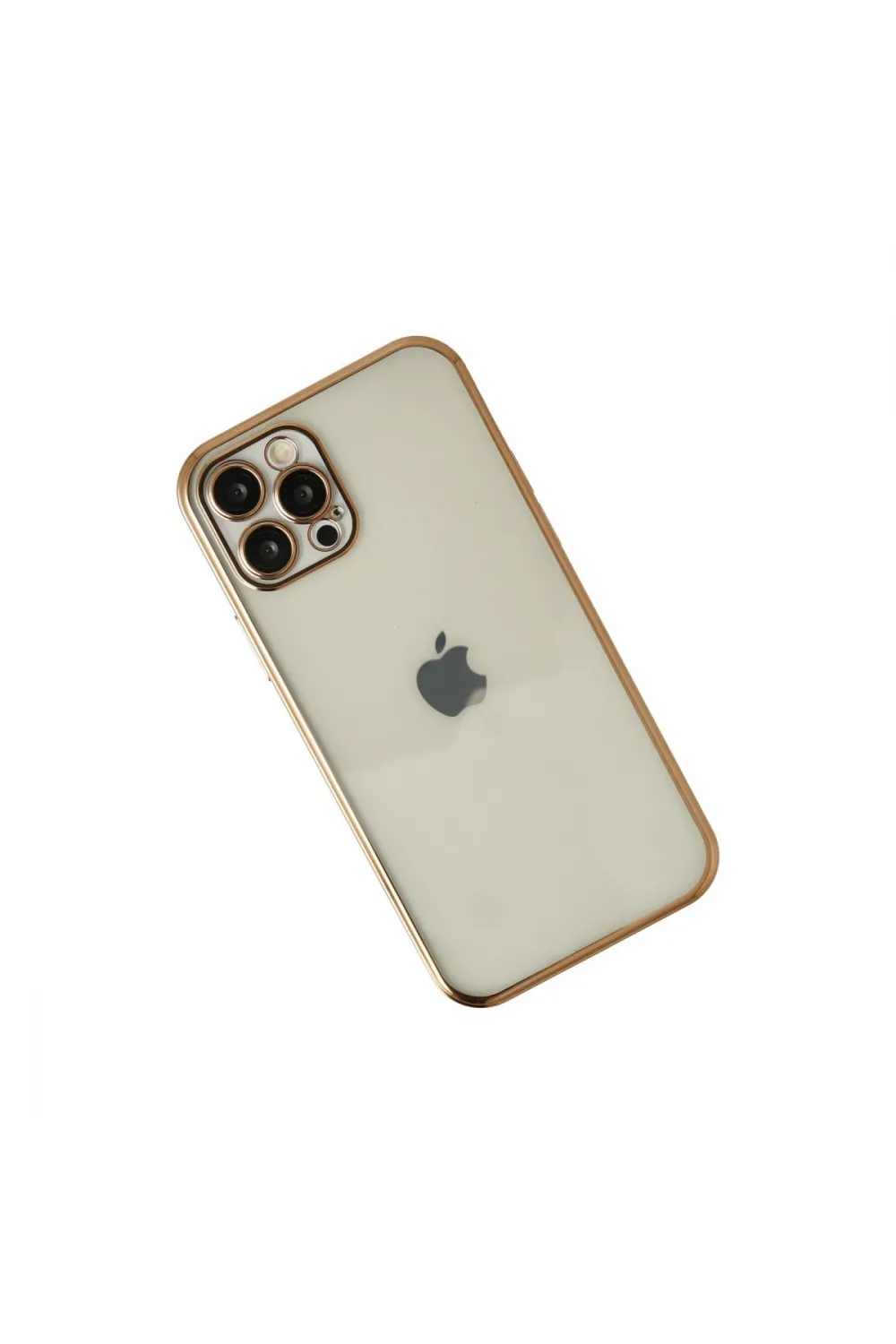 Apple İphone 12 Pro Kılıf Razer Lensli Silikon - Gold