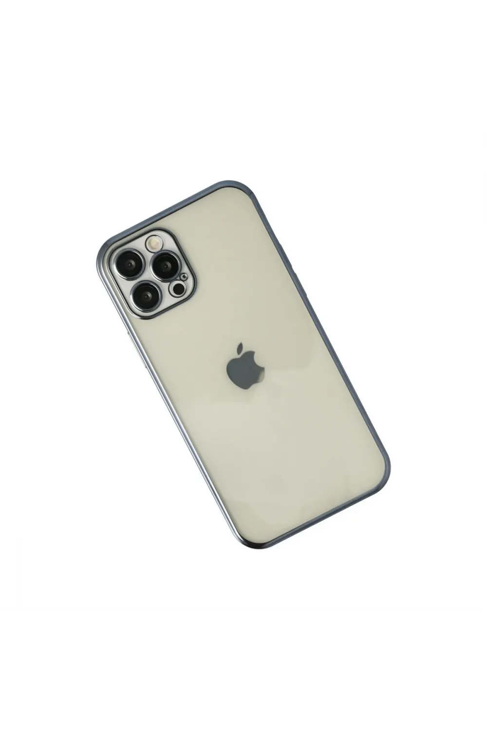 Apple İphone 12 Pro Kılıf Razer Lensli Silikon - Lacivert