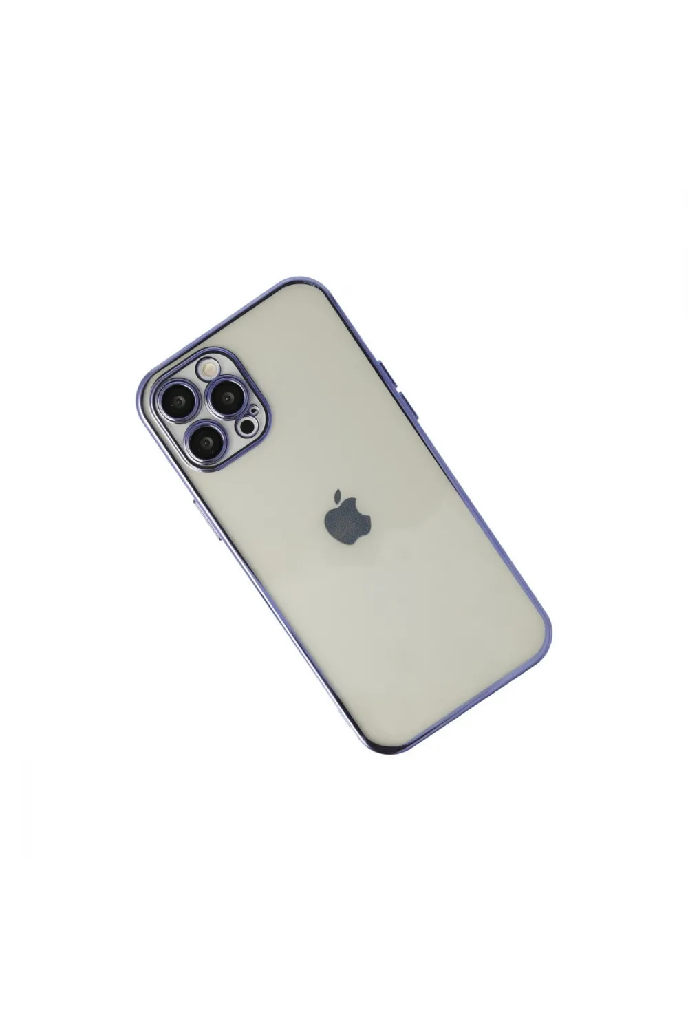 Apple İphone 12 Pro Kılıf Razer Lensli Silikon - Mor