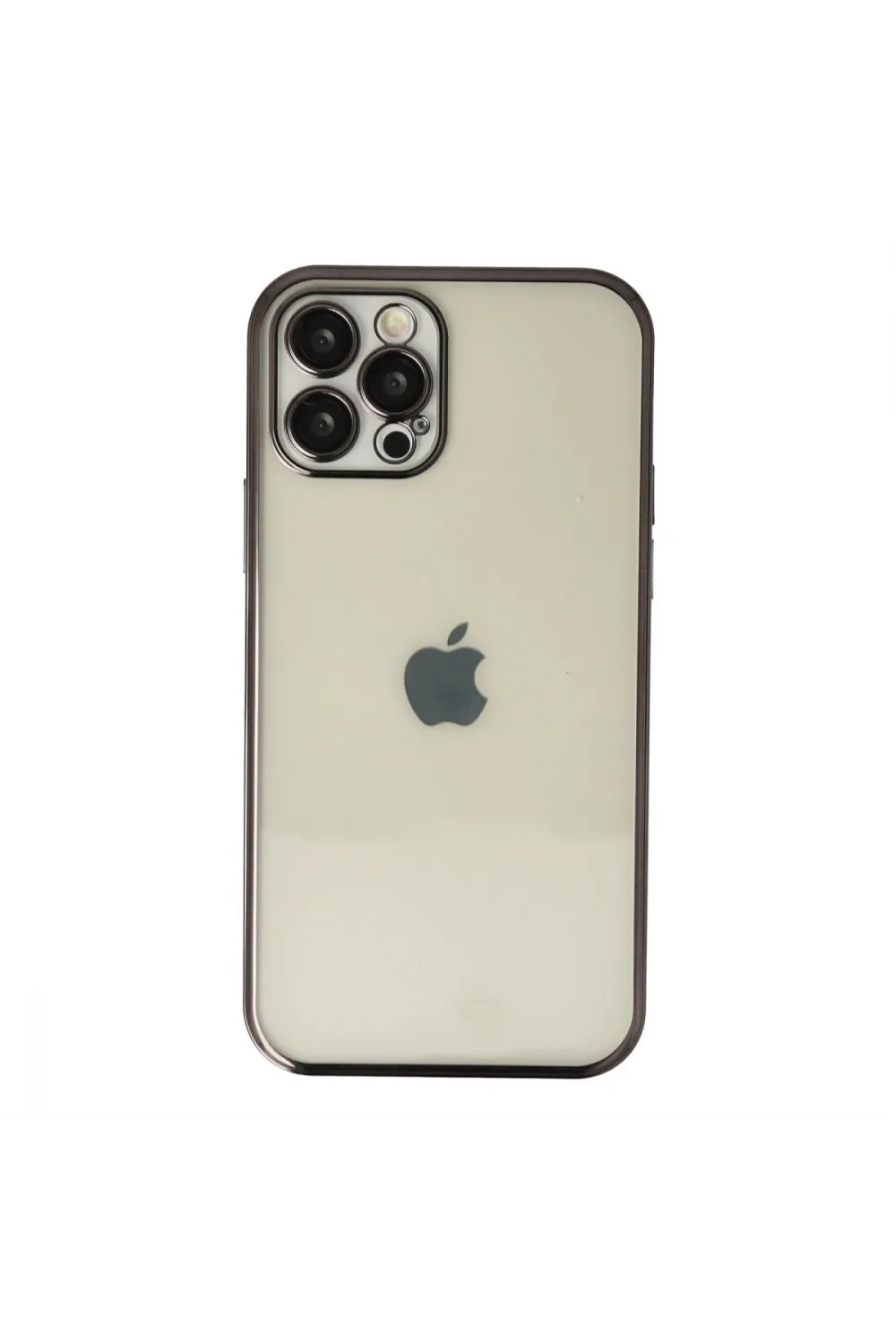 Apple İphone 12 Pro Kılıf Razer Lensli Silikon - Siyah