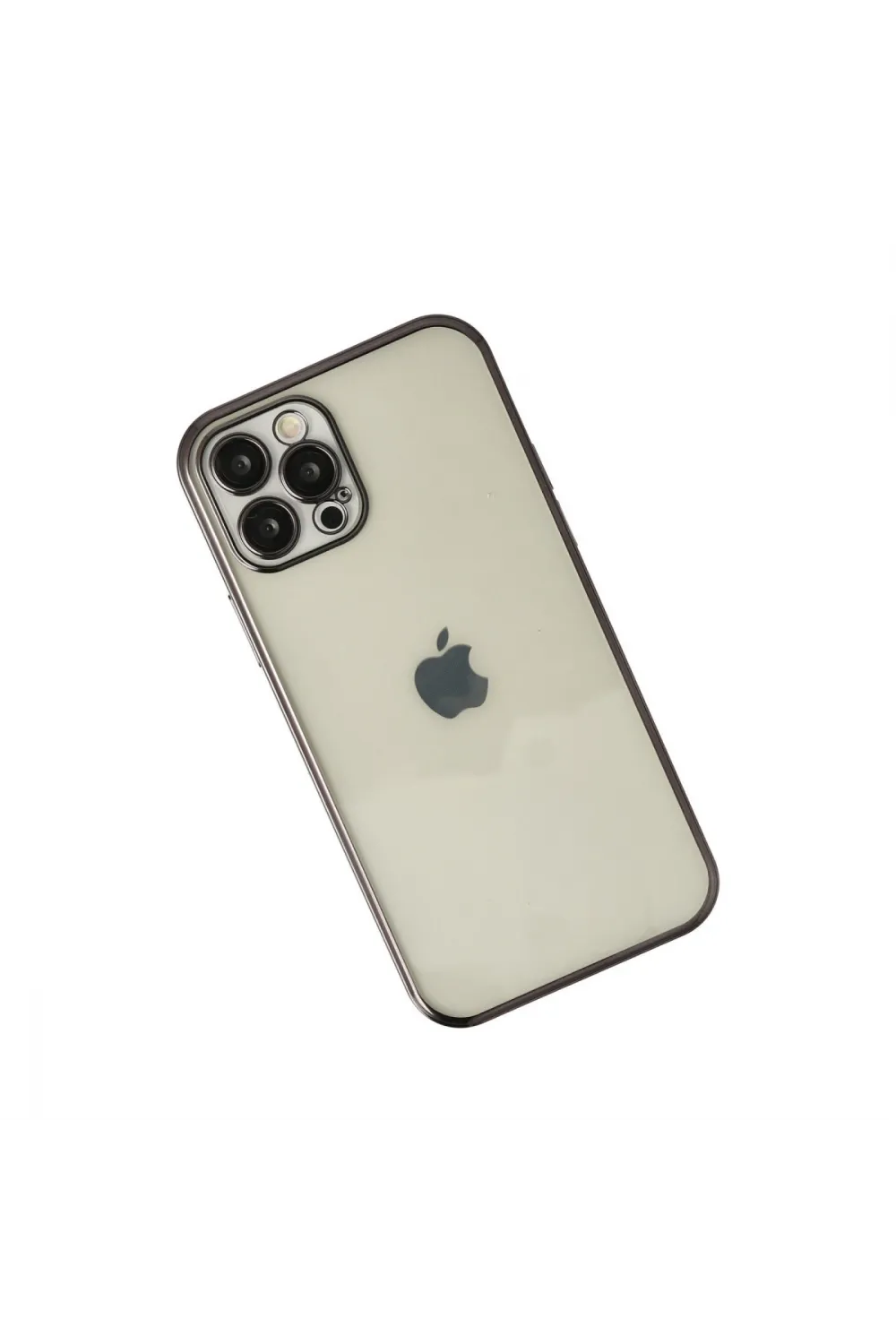 Apple İphone 12 Pro Kılıf Razer Lensli Silikon - Siyah