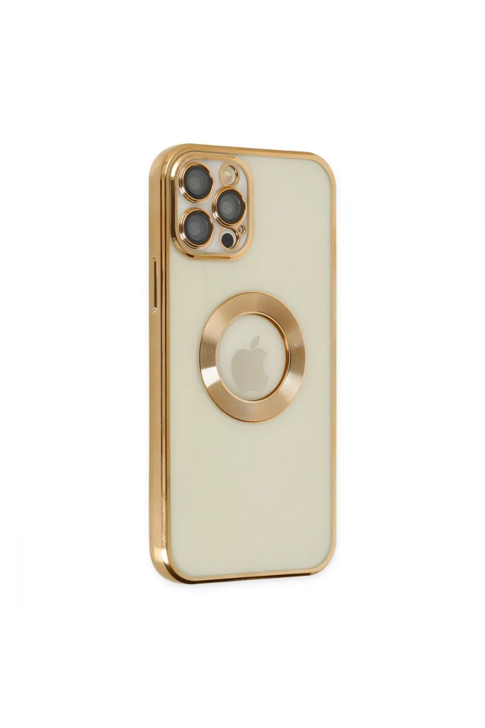 Apple İphone 12 Pro Kılıf Slot Silikon - Gold