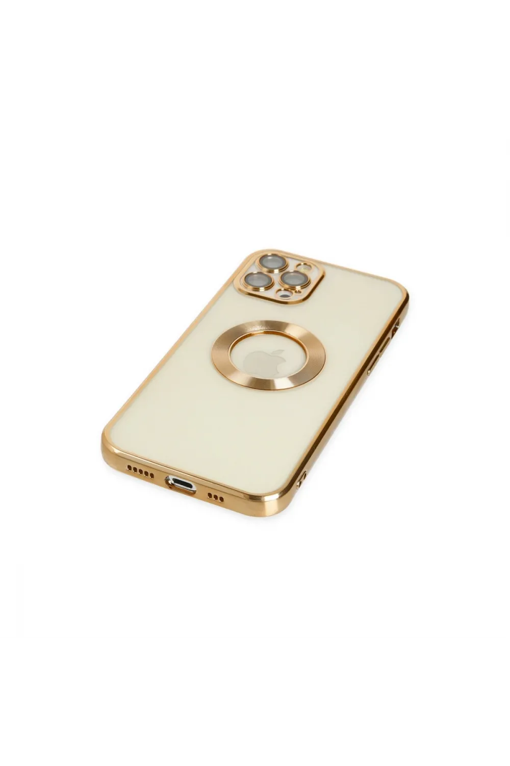 Apple İphone 12 Pro Kılıf Slot Silikon - Gold