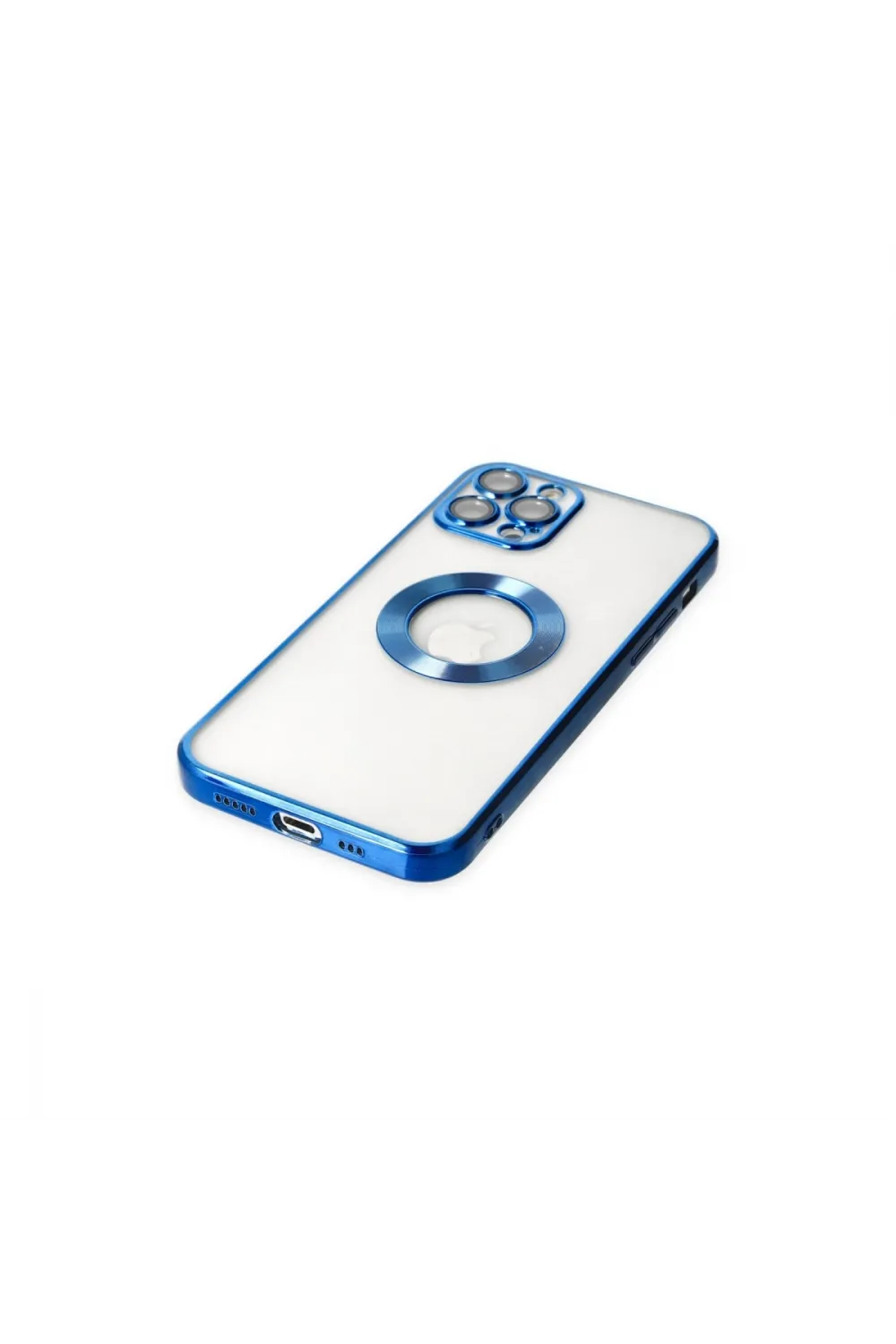 Apple İphone 12 Pro Kılıf Slot Silikon - Mavi