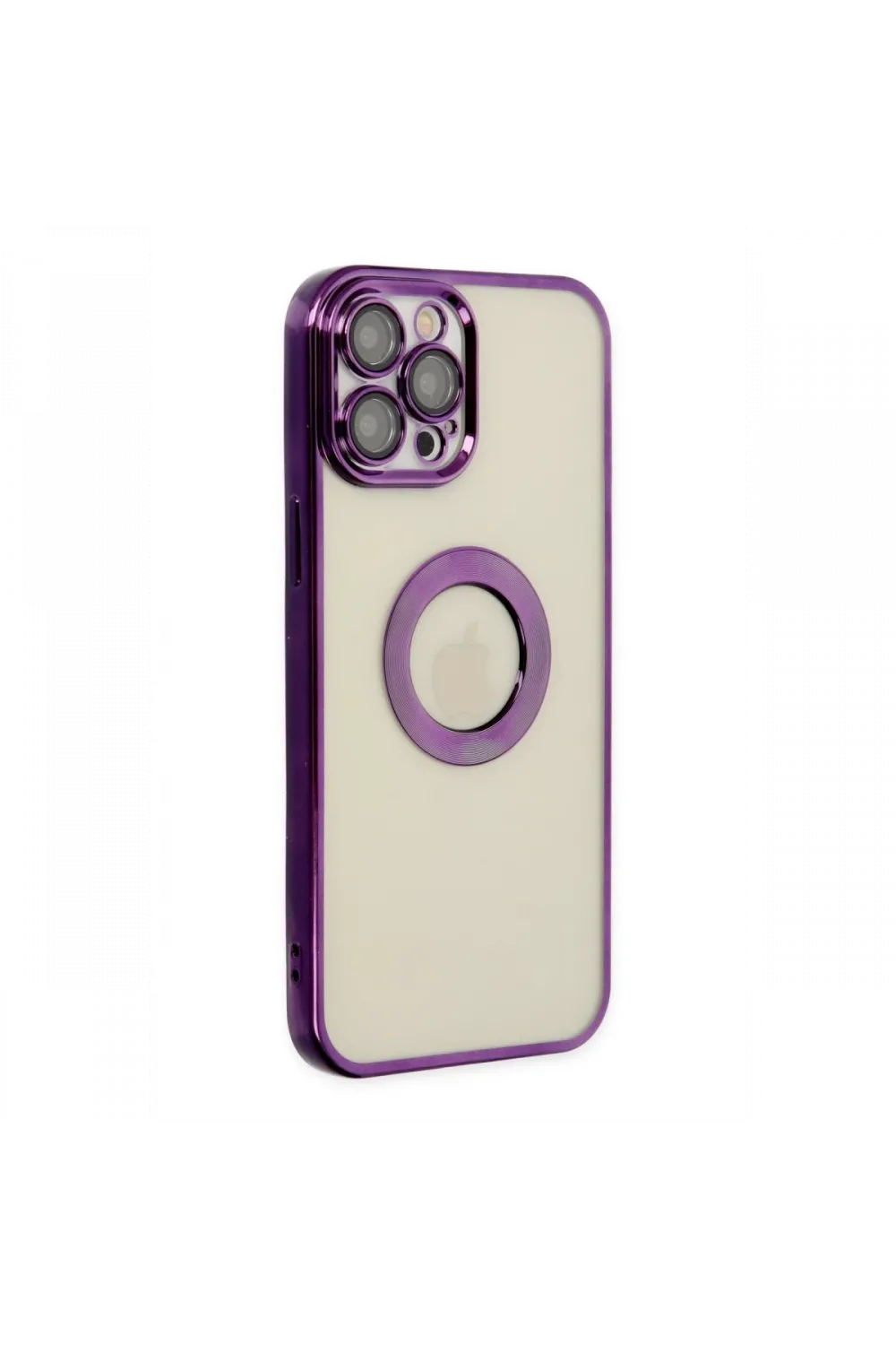 Apple iPhone 12 Pro Kılıf Slot Silikon - Mor