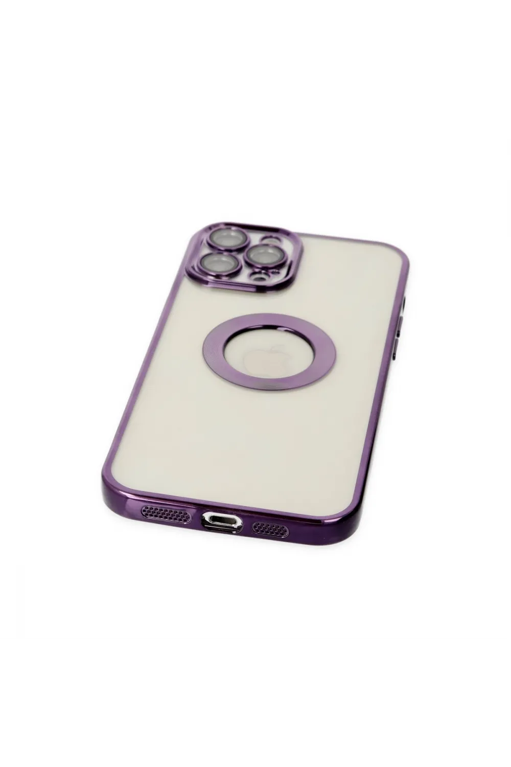 Apple İphone 12 Pro Kılıf Slot Silikon - Mor