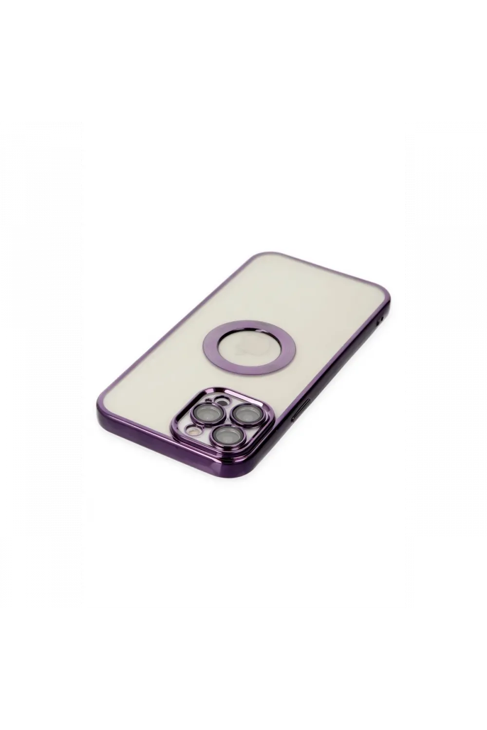 Apple iPhone 12 Pro Kılıf Slot Silikon - Mor