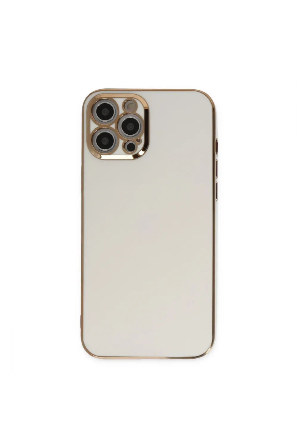 Apple İphone 12 Pro Kılıf Volet Silikon - Beyaz